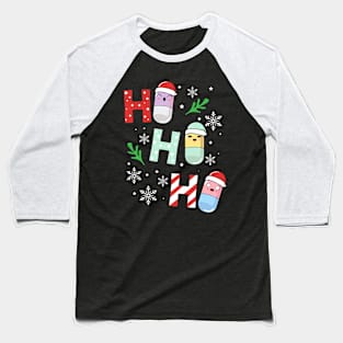 Ho Ho Ho Pills Pharmacist Cute Christmas Lover Baseball T-Shirt